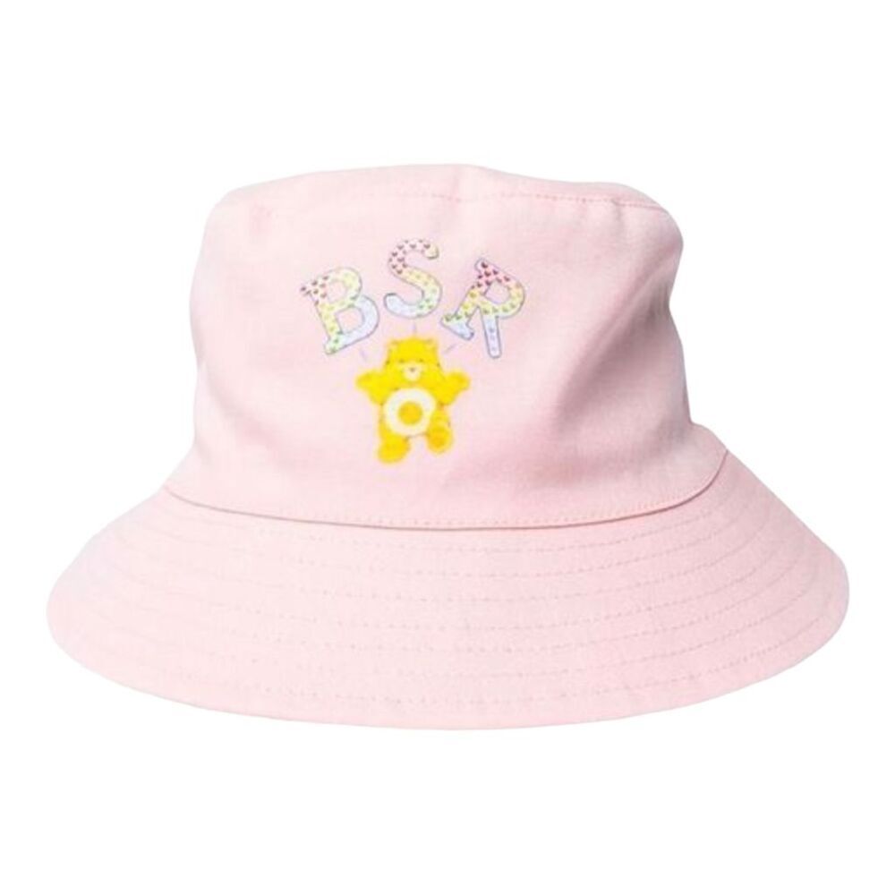 NWT By Samii Ryan BSR Care Bears Funshine Bucket Hat Light Pink OS